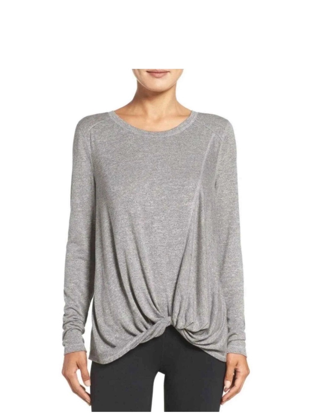 Zella Twisty Turn Long Sleeve Top
Women's Size XL Grey Gray